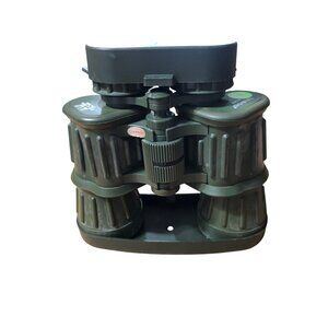 Tasco Binoculars 10x50mm Wide Angle With Case & Box Green